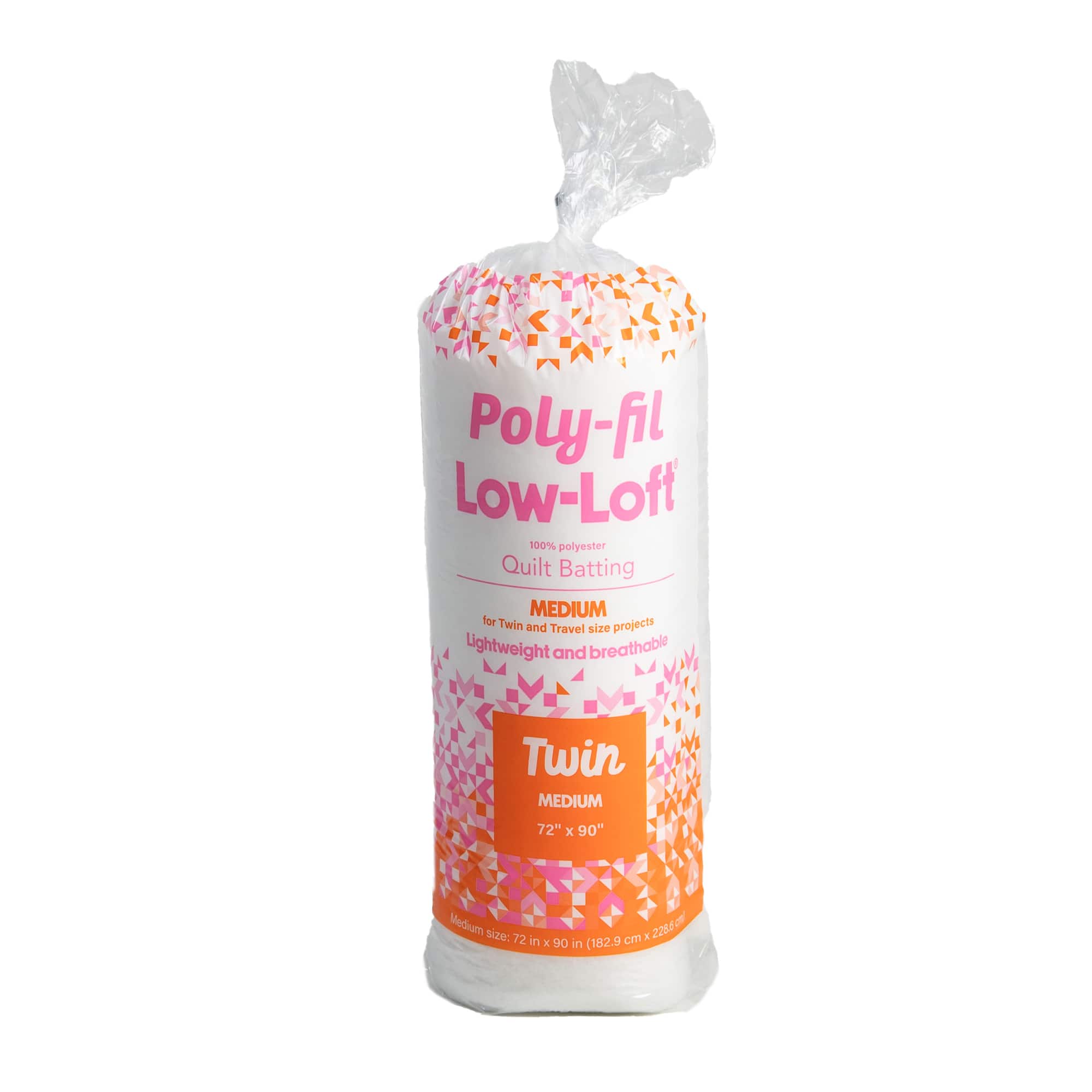 18 Pack: Poly-Fil Low Loft® 72" x 90" Twin Polyester Quilt Batting